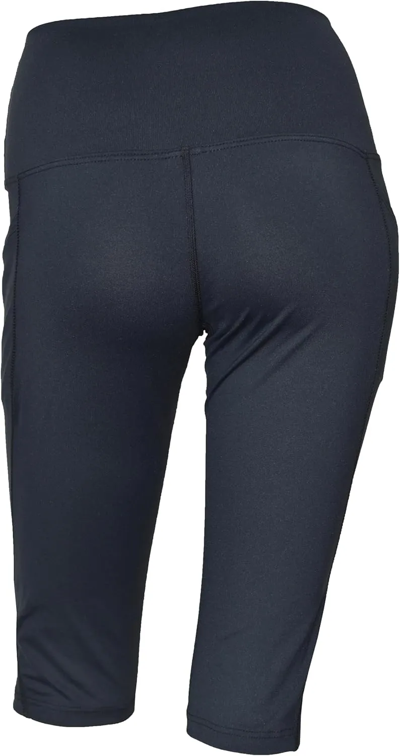 Private Island Women UPF 50  Board Shorts Side Pockets Pants Swimsuit Beach Bathing Swim Rash Guard Yoga Bottom (RM5PP NP)