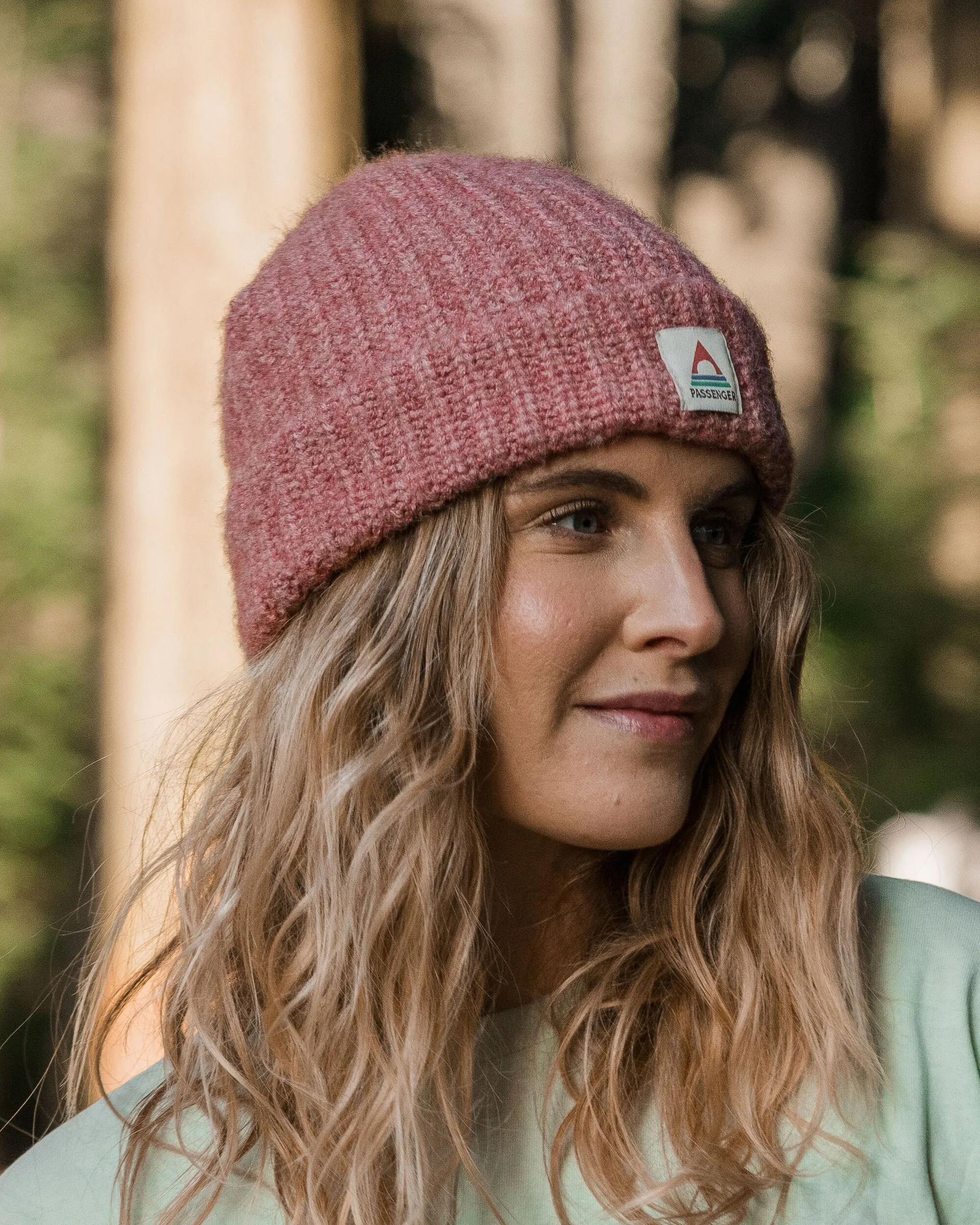 Redwood Fleece Lined Recycled Beanie - Rose