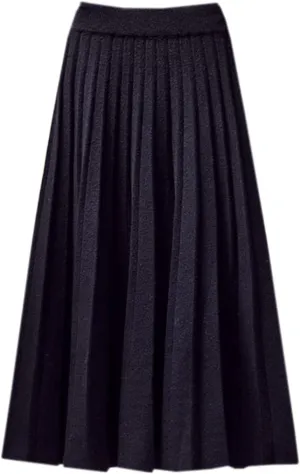 SANGTREE Women's Pleated Knit Maxi Skirt