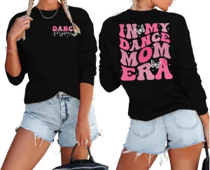 SFHFY Womens Mom Sweatshirts: Mama Crewneck Sweatshirt Casual Mom Life Pullover Mama Mode Long Sleeve Shirt Mommy Tops