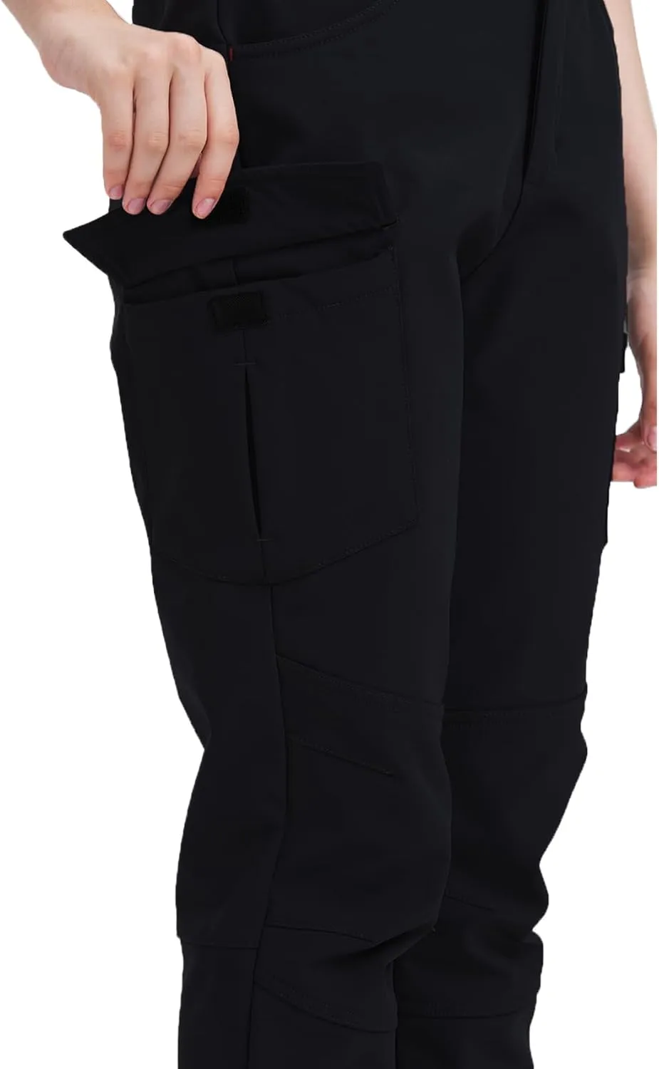 SKYROO Women's Winter Pants Fleece Lined Warm Pants for Hiking Outdoor Water Resistant Elastic Waist