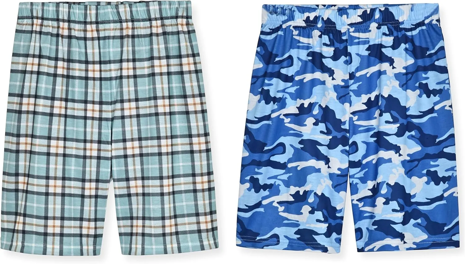 Sleep On It Boys Pajamas Shorts Set 4 Piece Pajama T-Shirt and Short Sets Summer Sleepwear for Kids (2 Full Sets)