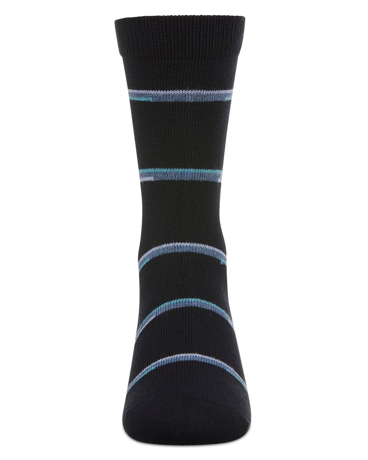 Spacedye Stripe Boys Cotton Blend Crew Sock