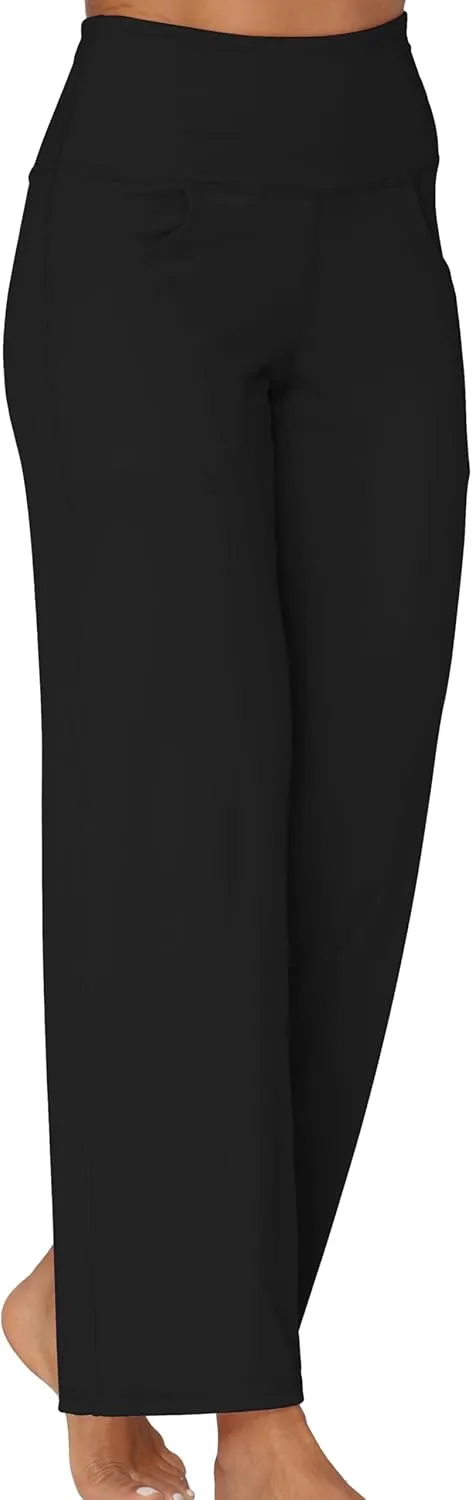 Sunzel Wide Leg Pants Women High Waist Yoga Pants with Pockets Stretch Loose Comfy Casual Lounge Sweatpants
