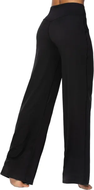 Sunzel Wide Leg Pants Women High Waist Yoga Pants with Pockets Stretch Loose Comfy Casual Lounge Sweatpants