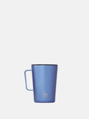 S'well Takeaway Mug 15oz, Blue Sky Metallic