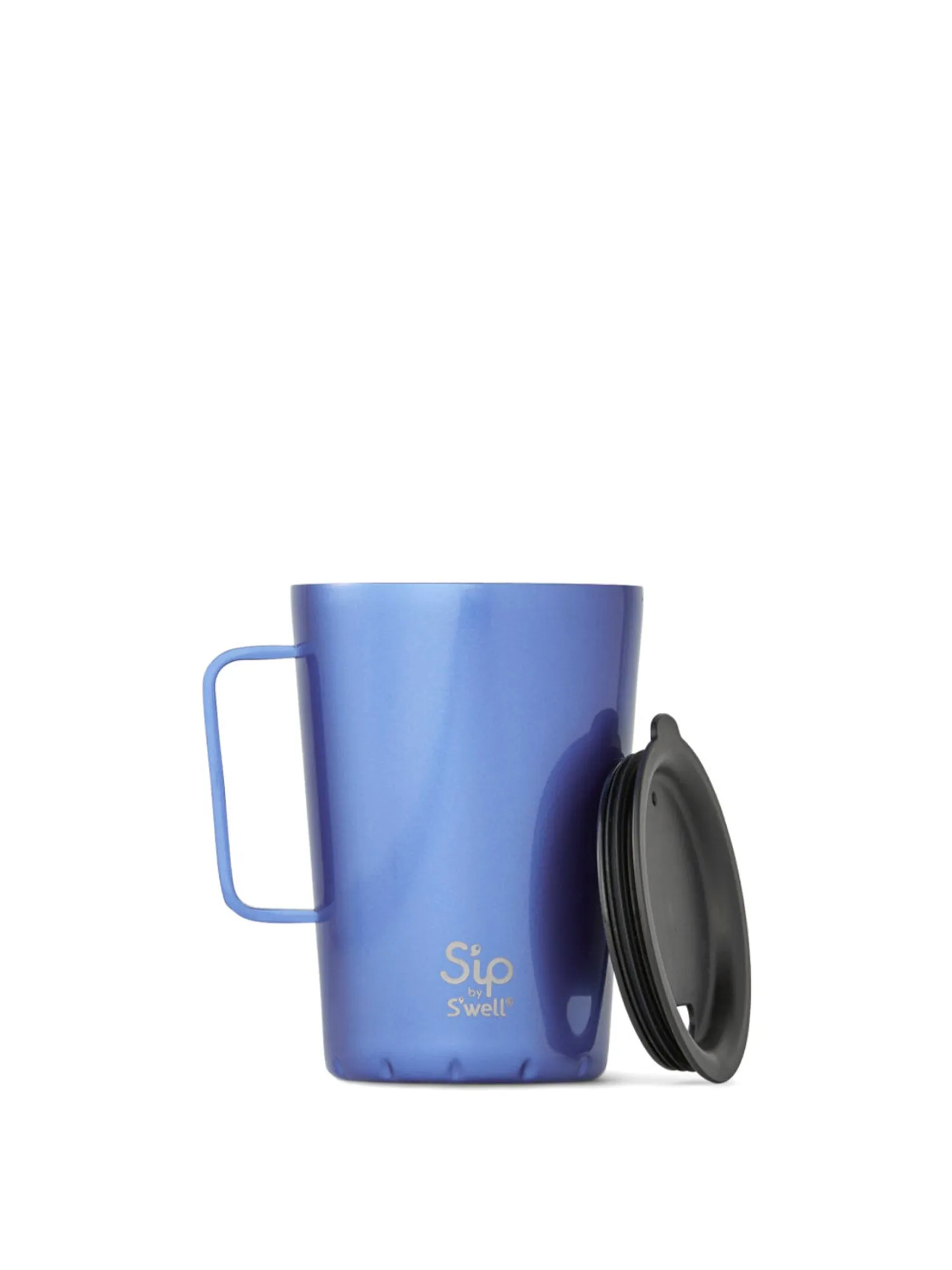 S'well Takeaway Mug 15oz, Blue Sky Metallic