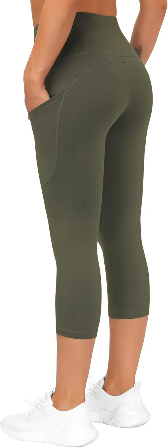 THE GYM PEOPLE Womens' Yoga Pants High Waist with Pocket Tummy Control