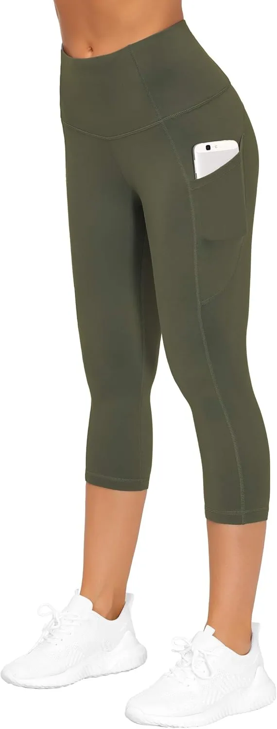 THE GYM PEOPLE Womens' Yoga Pants High Waist with Pocket Tummy Control