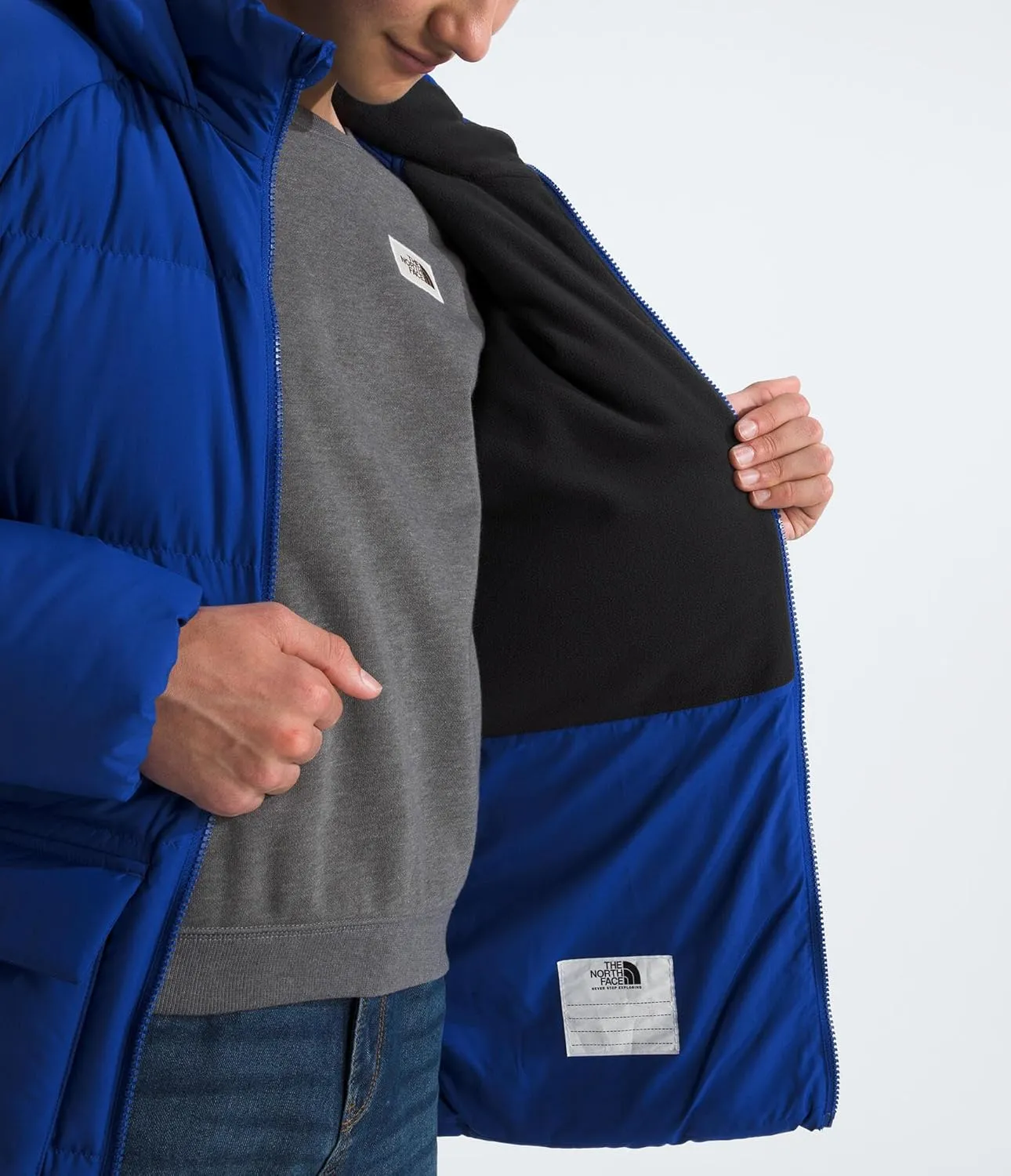 THE NORTH FACE Teen North Down Fleece-Lined Short Parka