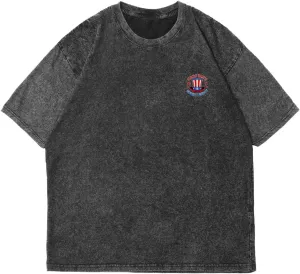 Uncle Sam's HORNIEST Patriot Classic Two Sides Retro Short Sleeve Shirt Men's Round Neck Sports T-Shirt