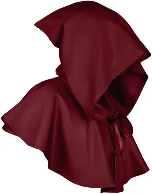 Unisex Halloween Grim Cowl Cloak Medieval Wicca Pagan Hooded Cape Christmas Cosplay Costumes Poncho For Men Women