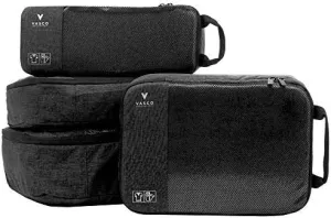 VASCO Packing Cubes for Travel  Sets of Premium Luggage Organizers (4 Set (S 2M L) Black)