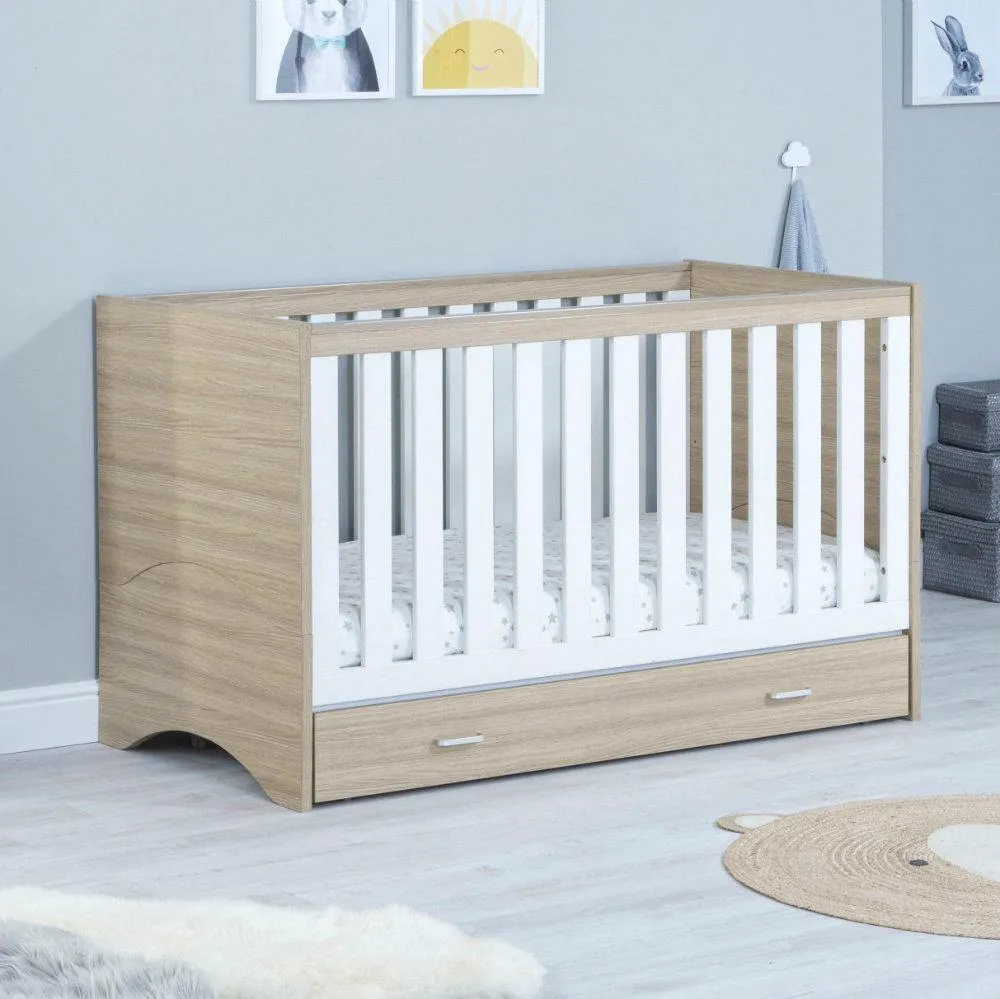Veni Nursery Furniture Set 2 pcs - Oak & White