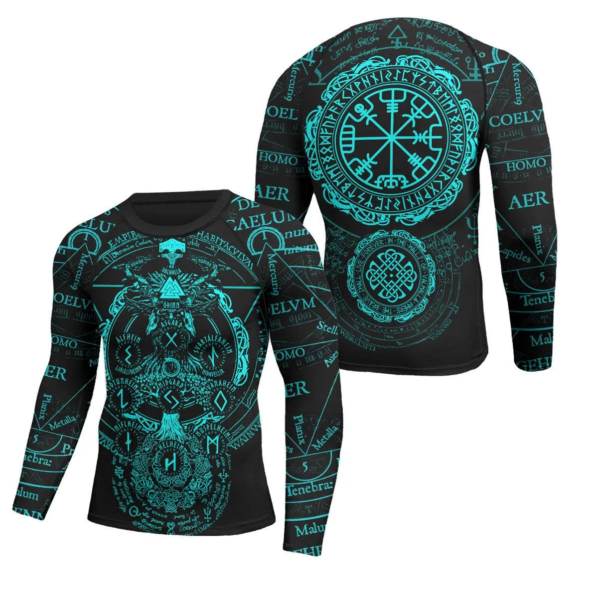 Viking Valhalla Logo Long Sleeve Rash Guard