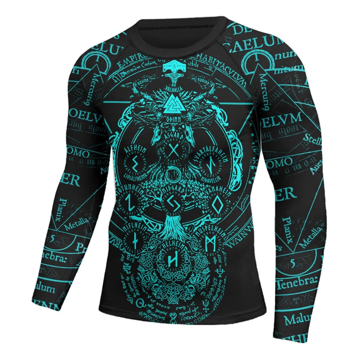 Viking Valhalla Logo Long Sleeve Rash Guard