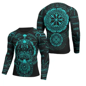 Viking Valhalla Logo Long Sleeve Rash Guard