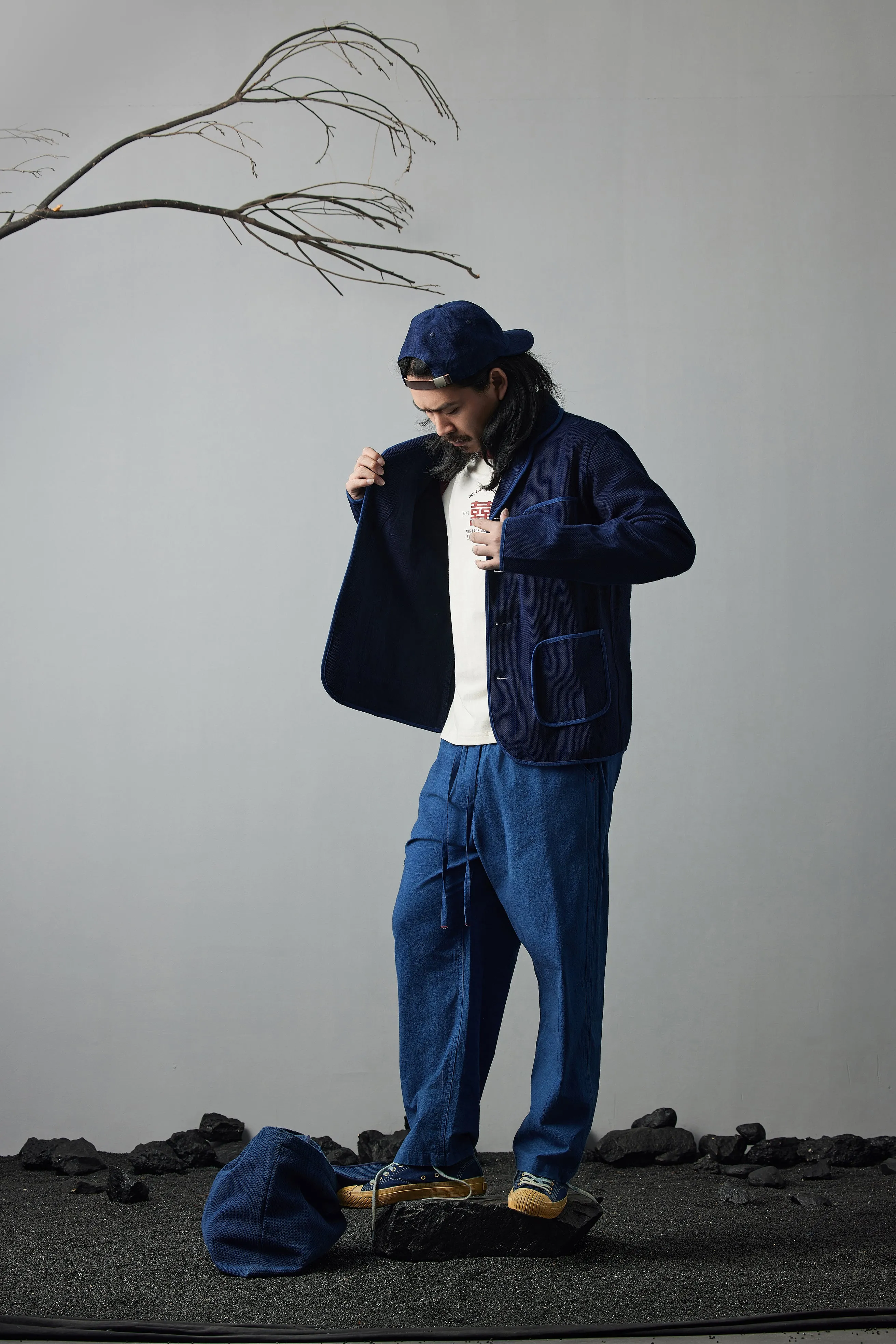 Vintage Indigo Plant Dyed Worker Jacket