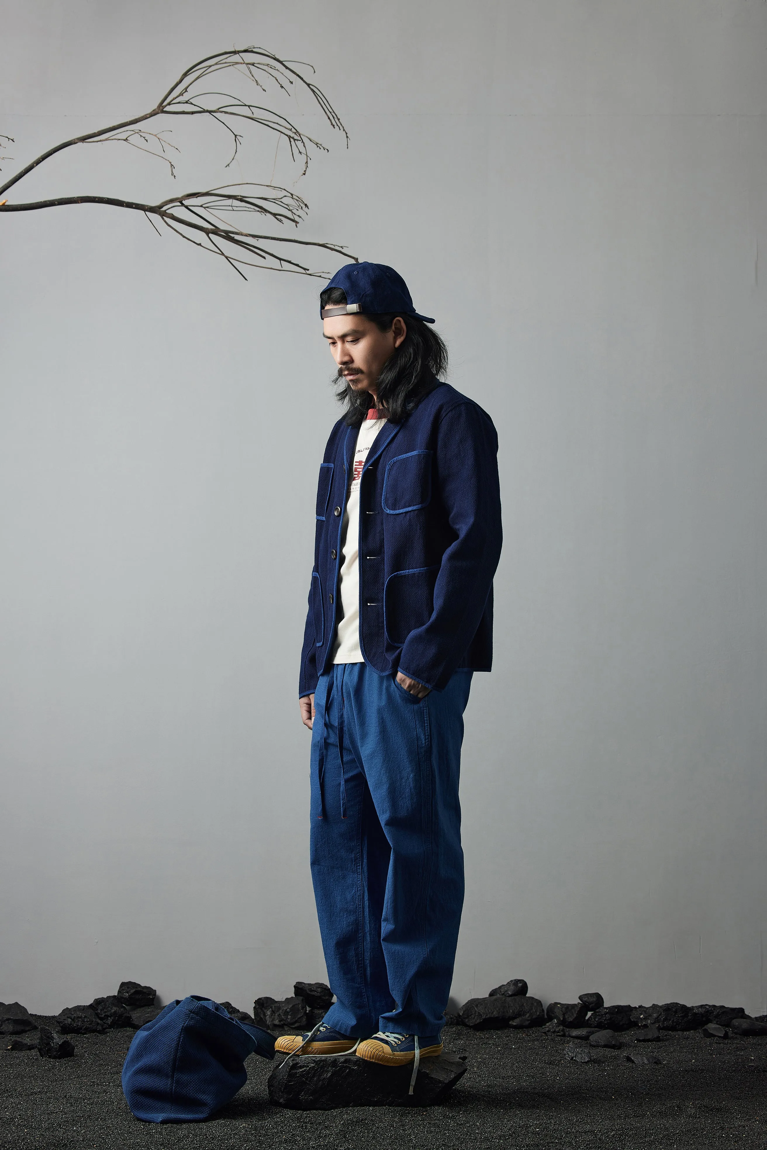Vintage Indigo Plant Dyed Worker Jacket