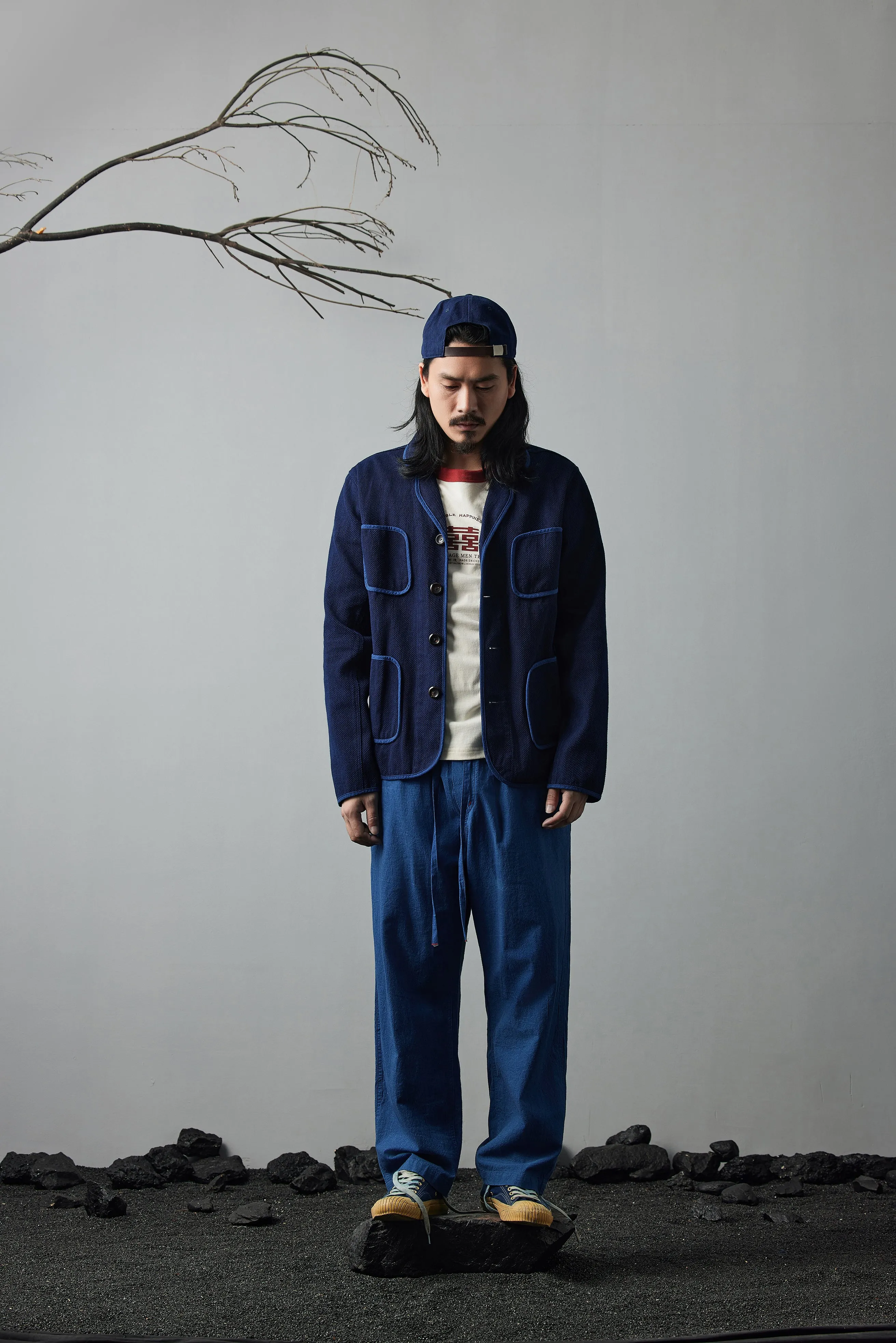 Vintage Indigo Plant Dyed Worker Jacket