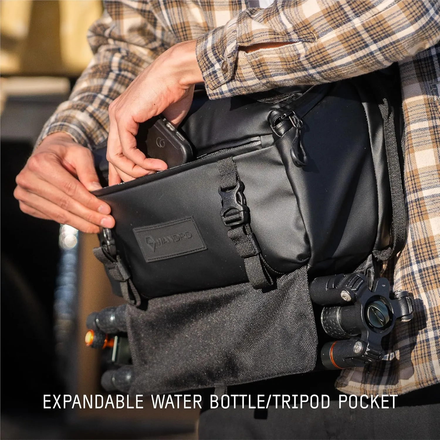 WANDRD ROGUE Sling: Compact Camera Sling and Crossbody Bag with Fast Access, 3-Way Carry Lightweight Everyday Bag Great for Travel, Photography, and Daily Use (Black)