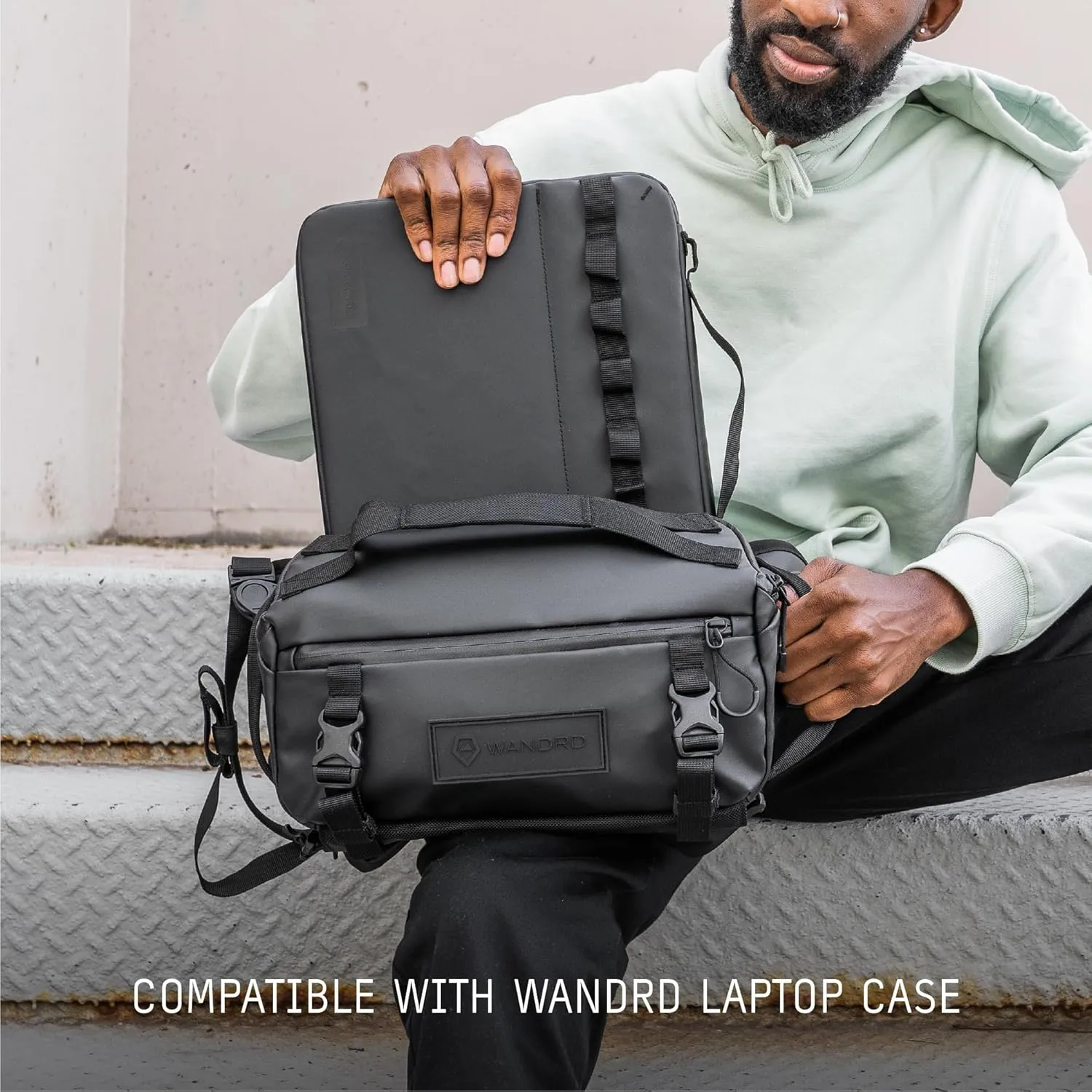 WANDRD ROGUE Sling: Compact Camera Sling and Crossbody Bag with Fast Access, 3-Way Carry Lightweight Everyday Bag Great for Travel, Photography, and Daily Use (Black)