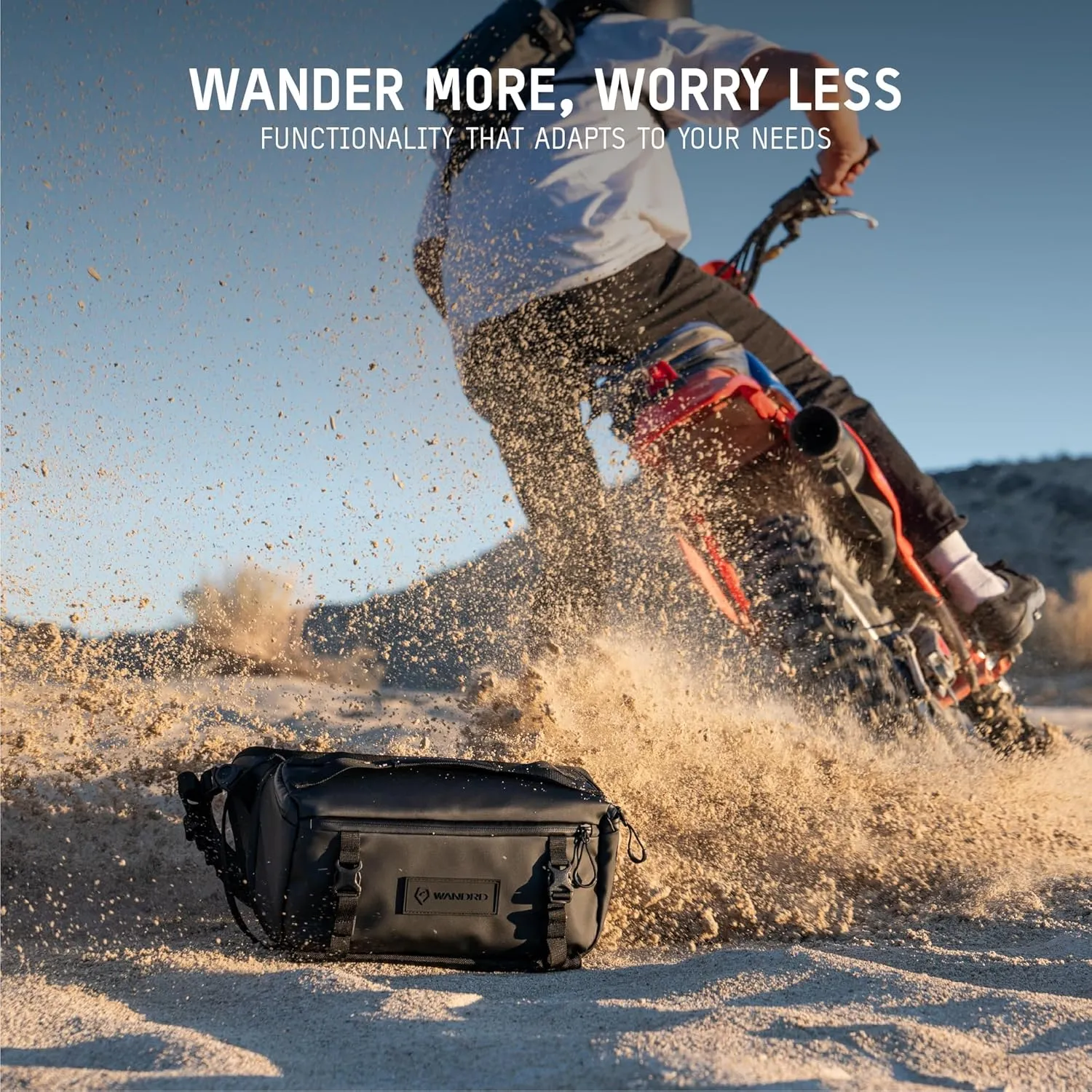 WANDRD ROGUE Sling: Compact Camera Sling and Crossbody Bag with Fast Access, 3-Way Carry Lightweight Everyday Bag Great for Travel, Photography, and Daily Use (Black)