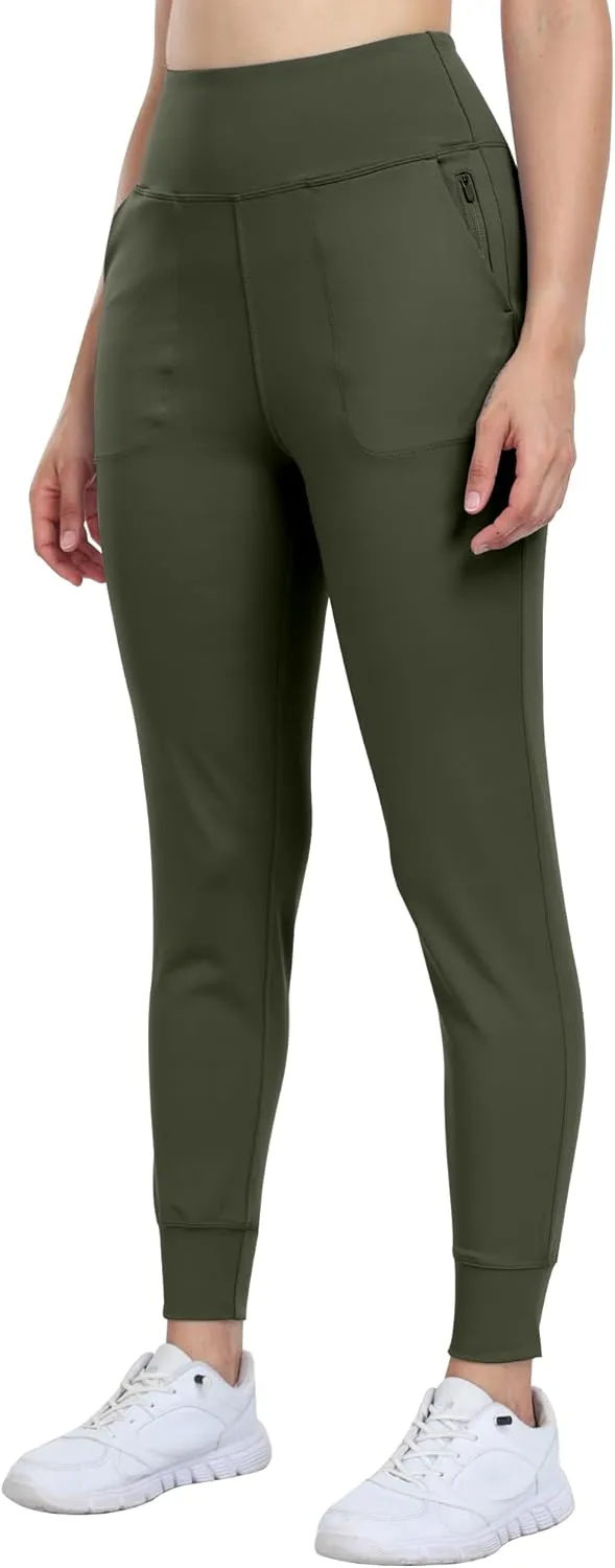 WHOUARE Women's Joggers Pants Workout Athletic Leggings with Pockets High Waisted Gym Running Yoga Pants