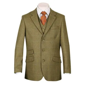 William Powell Mens Tweed Action Back Sports Jacket - Glenesk