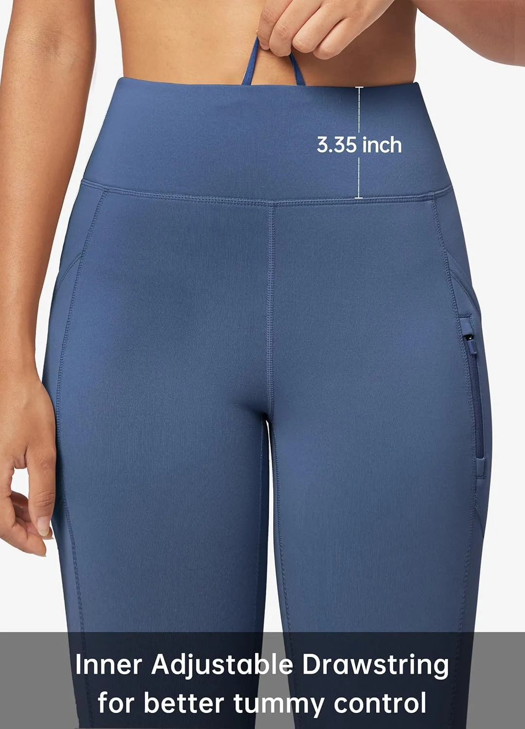 Willit Women's Fleece Lined Pants Thermal Leggings Winter Bootcut Yoga Pants Zipper Pockets Flare High Waist Water Resistant