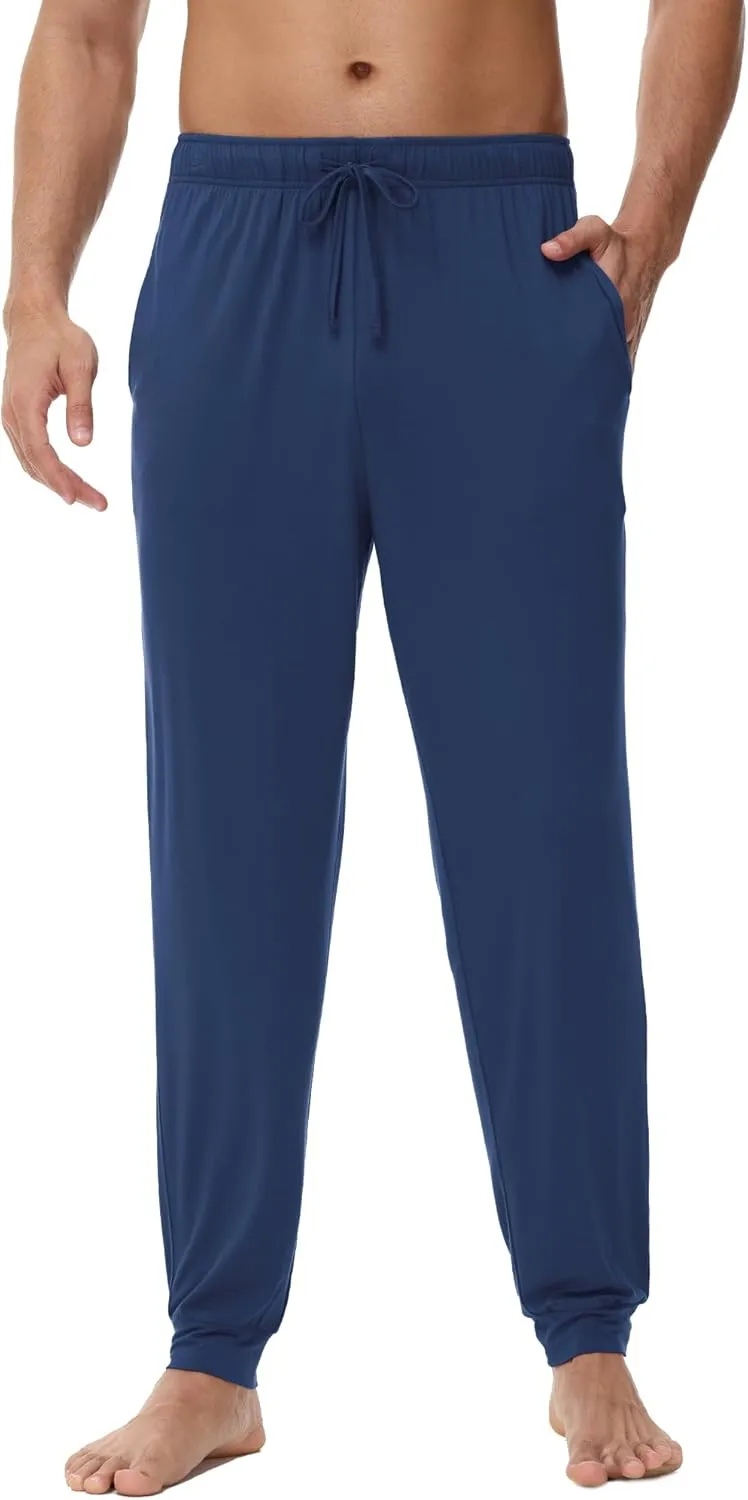 WiWi Men' s Pajama Pants Sports Bottoms Sleep Pant with Pockets-Viscose from Bamboo S-XXL