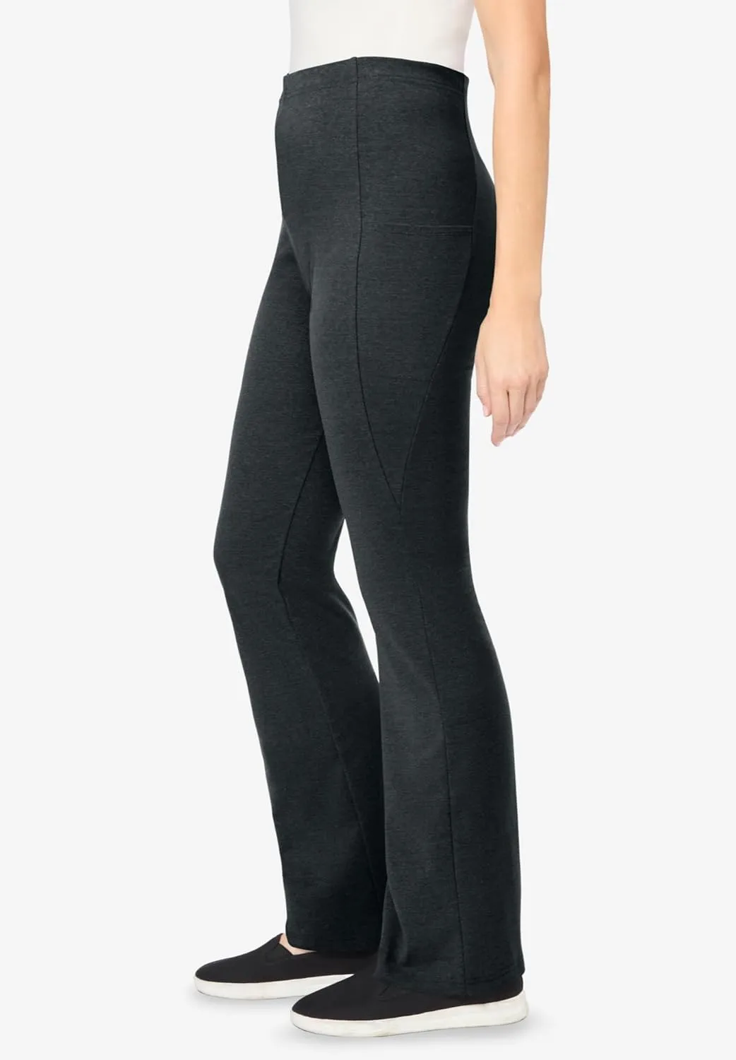Woman Within Plus Size Pocket Bootcut Legging