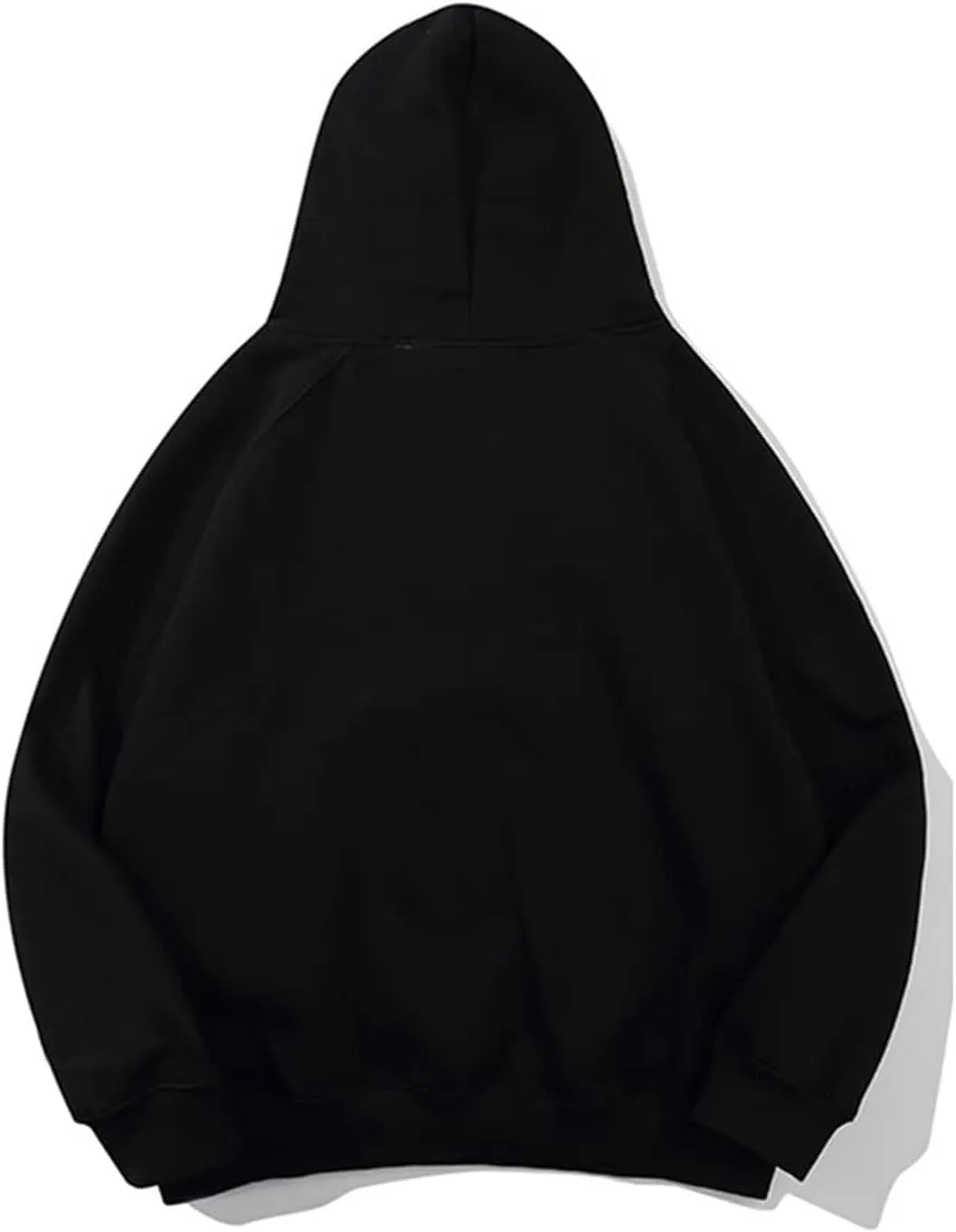 Women Solid Basic Loose Hoodie Fleece Long Sleeve Pocket Drop Shoulder Pullovers Oversized Hooded Sweatshirts Top