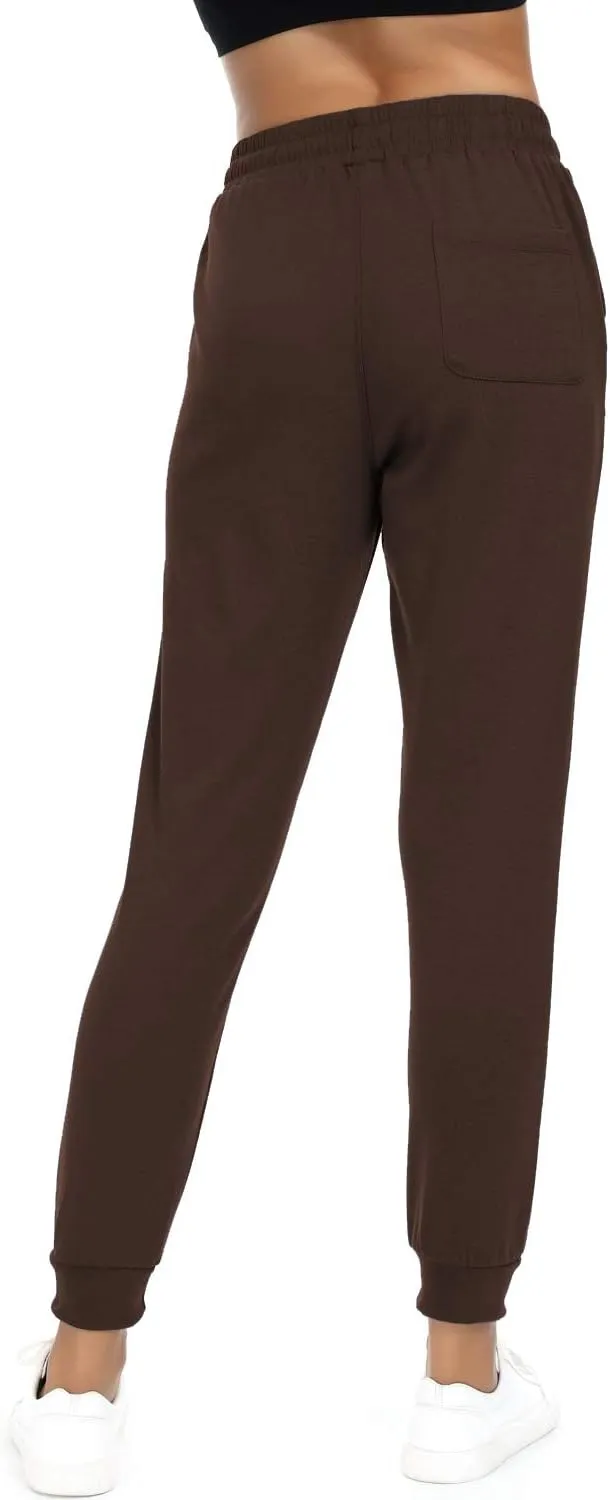 Women's Joggers Pants Active Sweatpants Cotton Tapered Workout Yoga Lounge Track Pants with Pockets