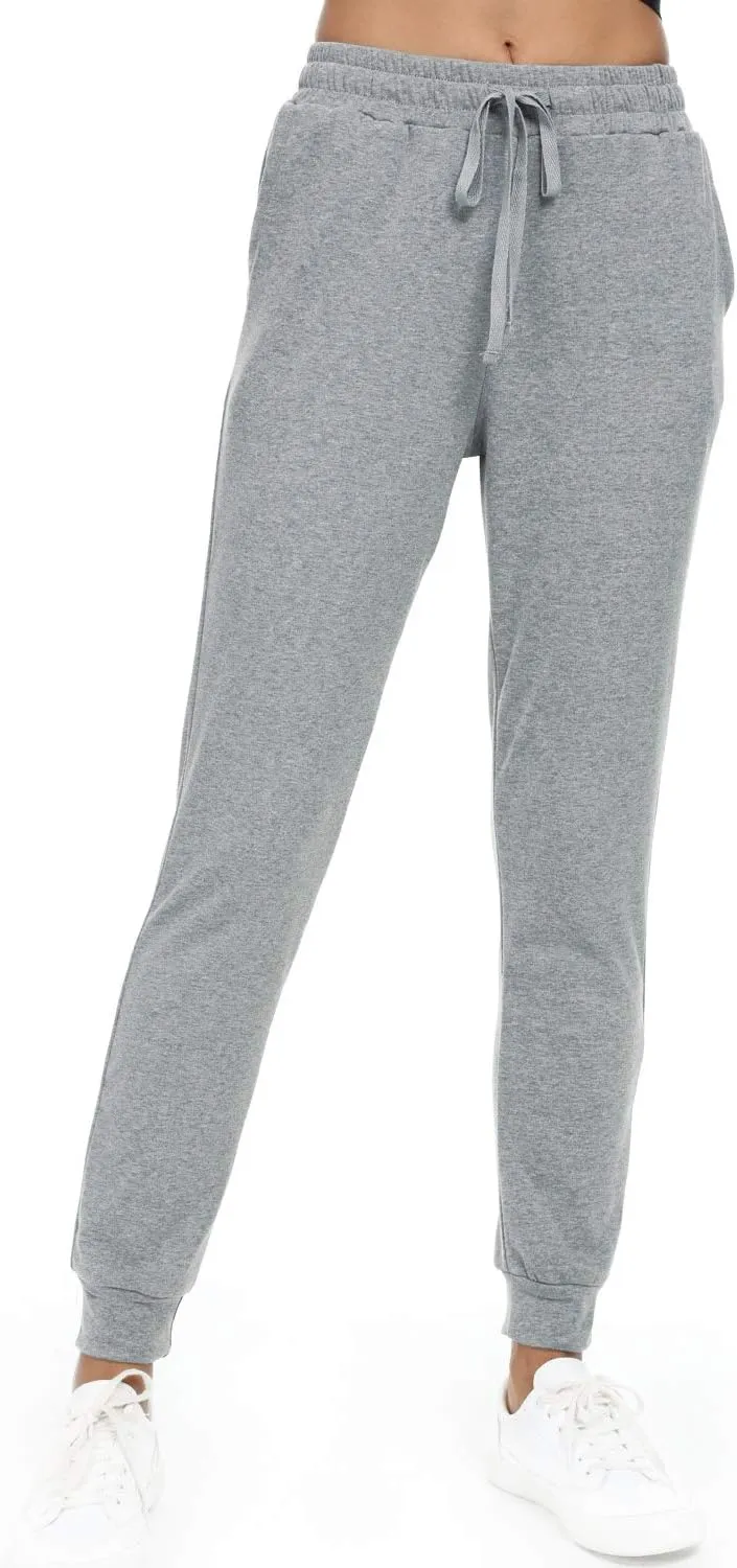 Women's Joggers Pants Active Sweatpants Cotton Tapered Workout Yoga Lounge Track Pants with Pockets