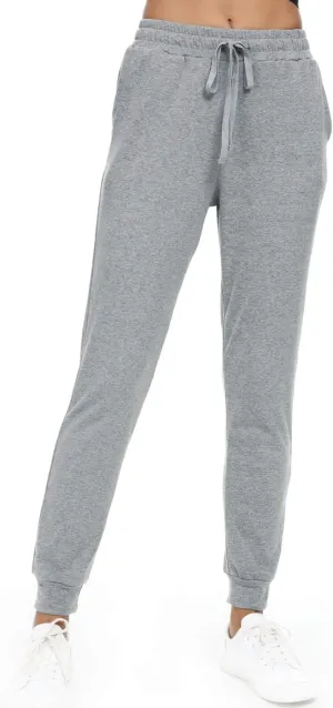 Women's Joggers Pants Active Sweatpants Cotton Tapered Workout Yoga Lounge Track Pants with Pockets