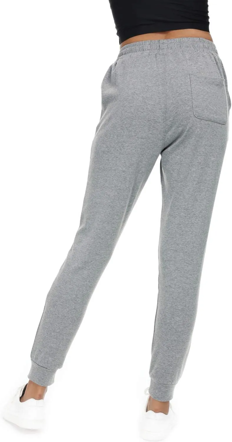 Women's Joggers Pants Active Sweatpants Cotton Tapered Workout Yoga Lounge Track Pants with Pockets