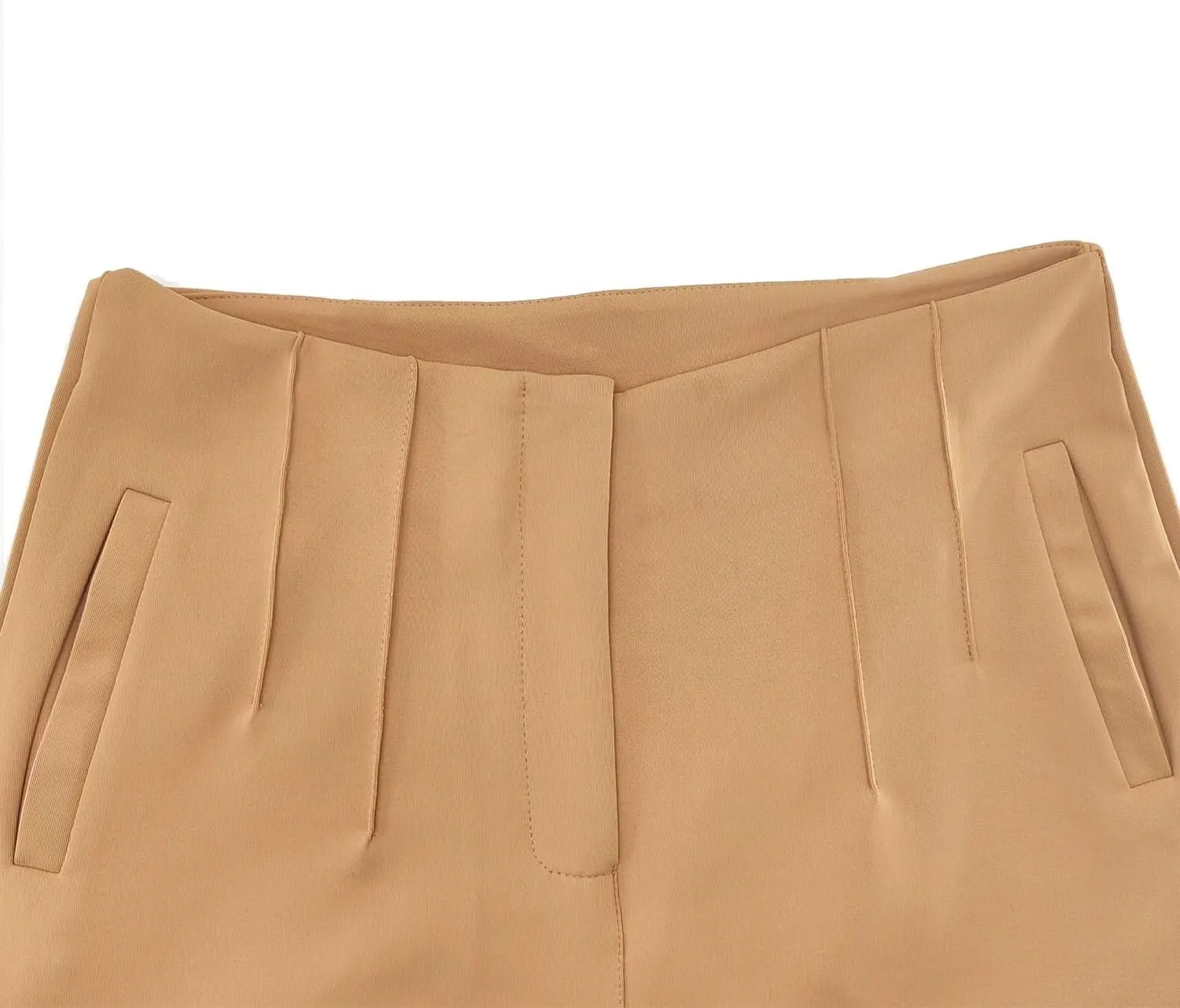 Womens Straight Leg Pants 2024 High Waisted Stretchy Business Casual Work Pants Dress Office Trousers with Pockets