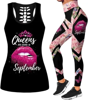 Womens Sugar Skull Yoga Outfits for Women 2 Piece Sets, Summer Tank Tops Leggings Workout Activewear for Girls
