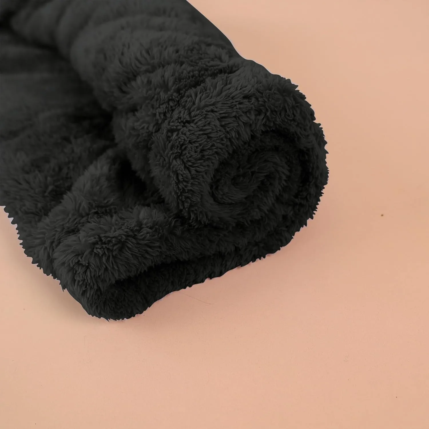 Womens Winter Flannel Pajama Sets Fluffy Fleece Long Bathrobe with Pant Warm Shower Nightgown,Pocket,Belted