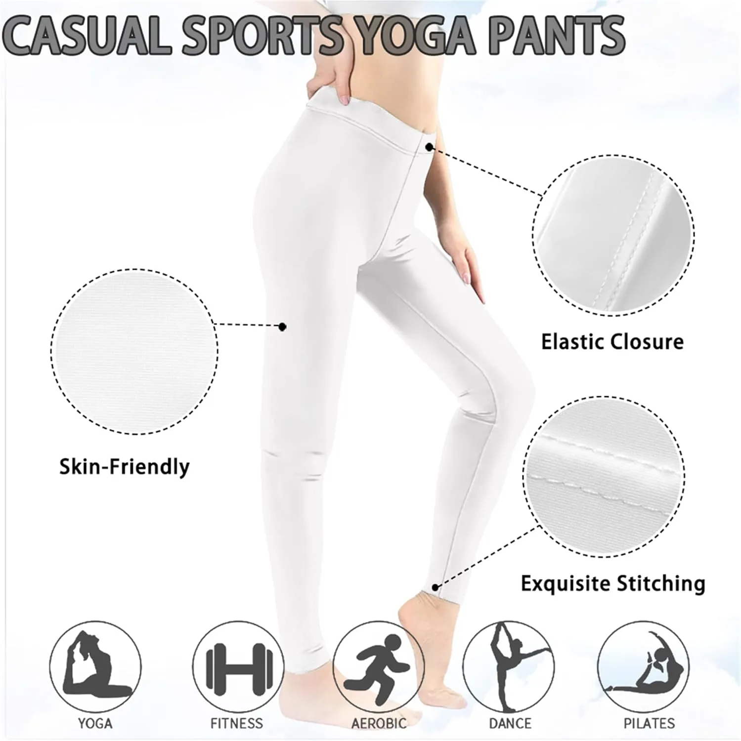 Xhuibop Women Yoga Pants Tummy Control Workout Leggings Stretch Fitness Tights Butt Lifting