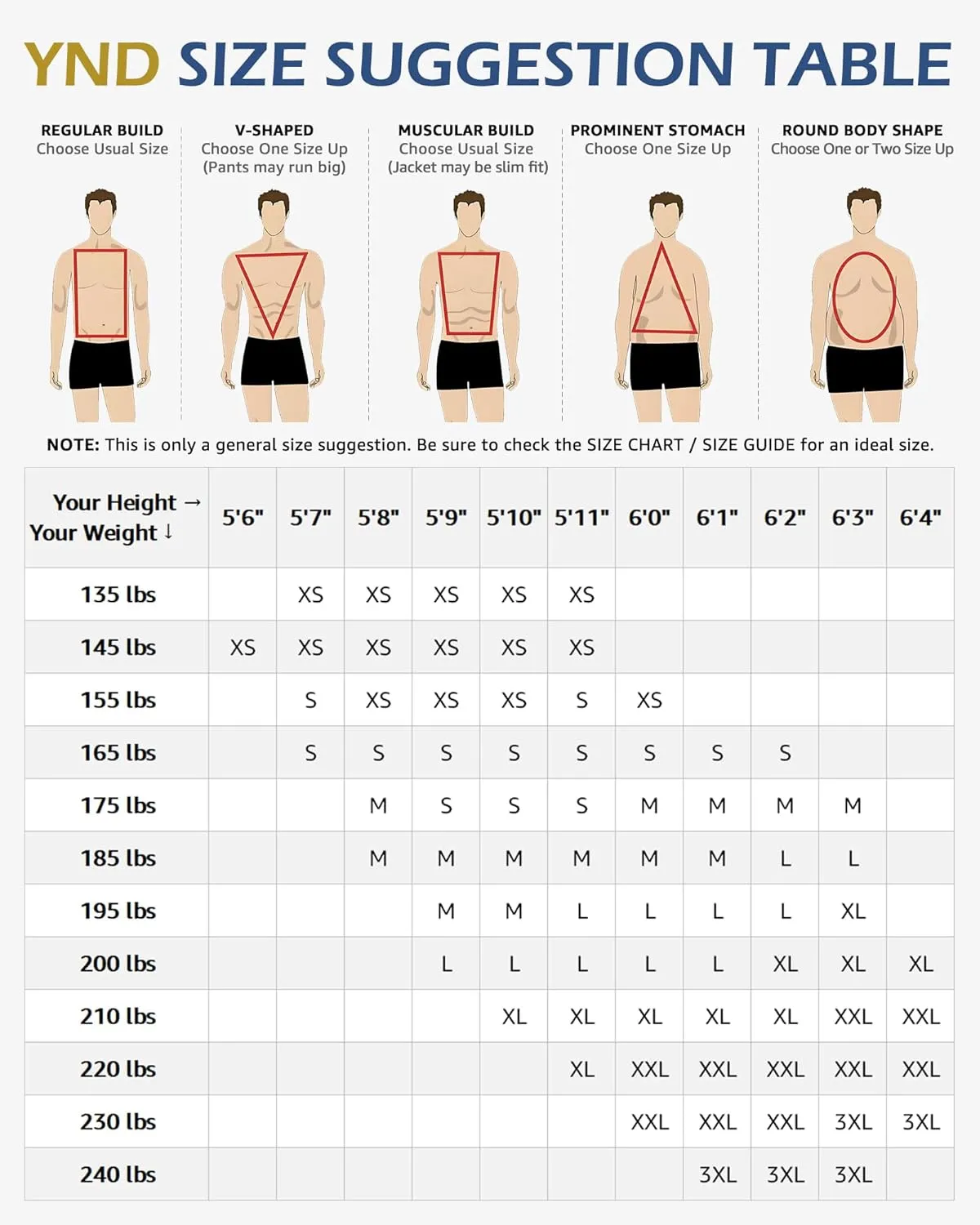 YND Men's Slim Fit 3 Pieces Suit, Two Buttons Blazer Set, Jacket Vest and Pants for Wedding Party Business Prom